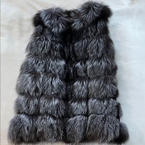 Luxurious Fox Fur Gray vest
